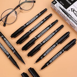 ปากกา Marker 2 หัว CD Marker ปากกาเขียนกล่องไปรษณีย์ เขียนพลาสติก กันน้ำ หมึกถาวร ปากกาเคมี