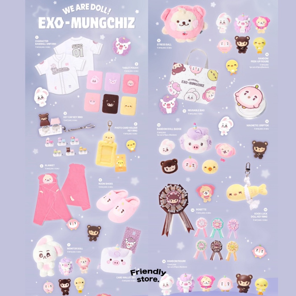 (⚠️ลิ้งนี้เฉพาะลูกค้าเก่าที่ทางร้านแจ้งให้กดสั่งได้เท่านั้น)*รอบ fast delivery EXO-MUNGCHIZ MD (สินค้าอื่นๆ)