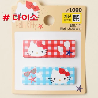 Daiso korea Hello kitty Mymelody คิตตี้ มายเมโลดี้ กิ๊บติดผม ไดโซะ เกาหลี