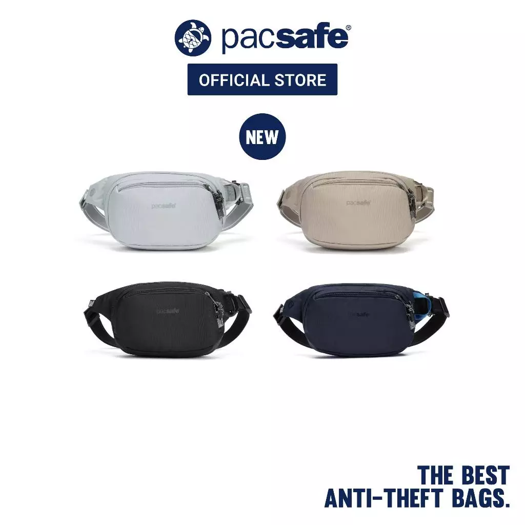 Pacsafe V Anti-Theft Hip Pack กระเป๋ากันขโมย กระเป๋าคาดอก สำหรับเดินทางและใช้งานทุกวัน