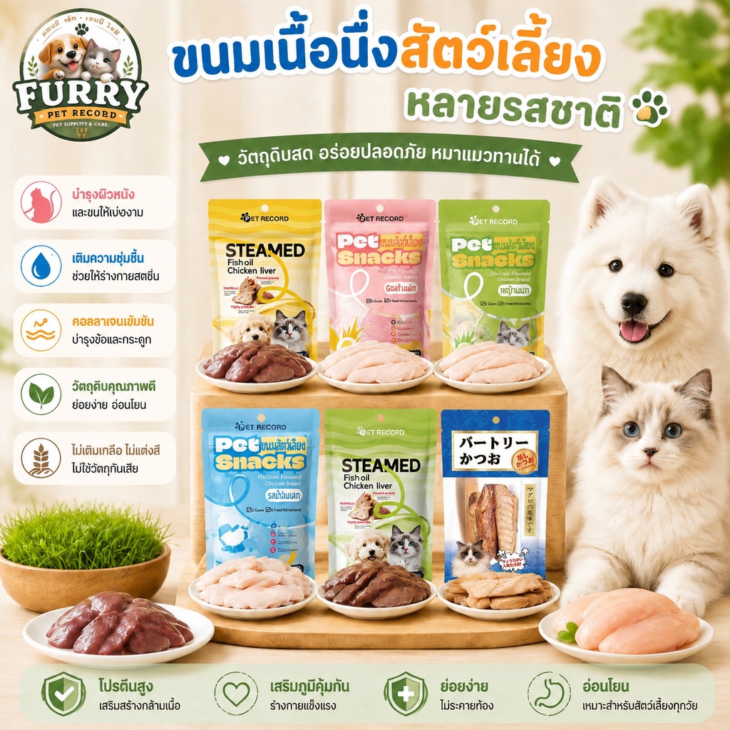 ปลาทู สำหรับแมว คละสี ขนมปลาอบแห้งสำหรับสัตว์เลี้ยง อร่อย มีประโยชน์ ปลาทูแมว ขนมแมว 15กรัม  อาหารเสริมปลาทูแนว