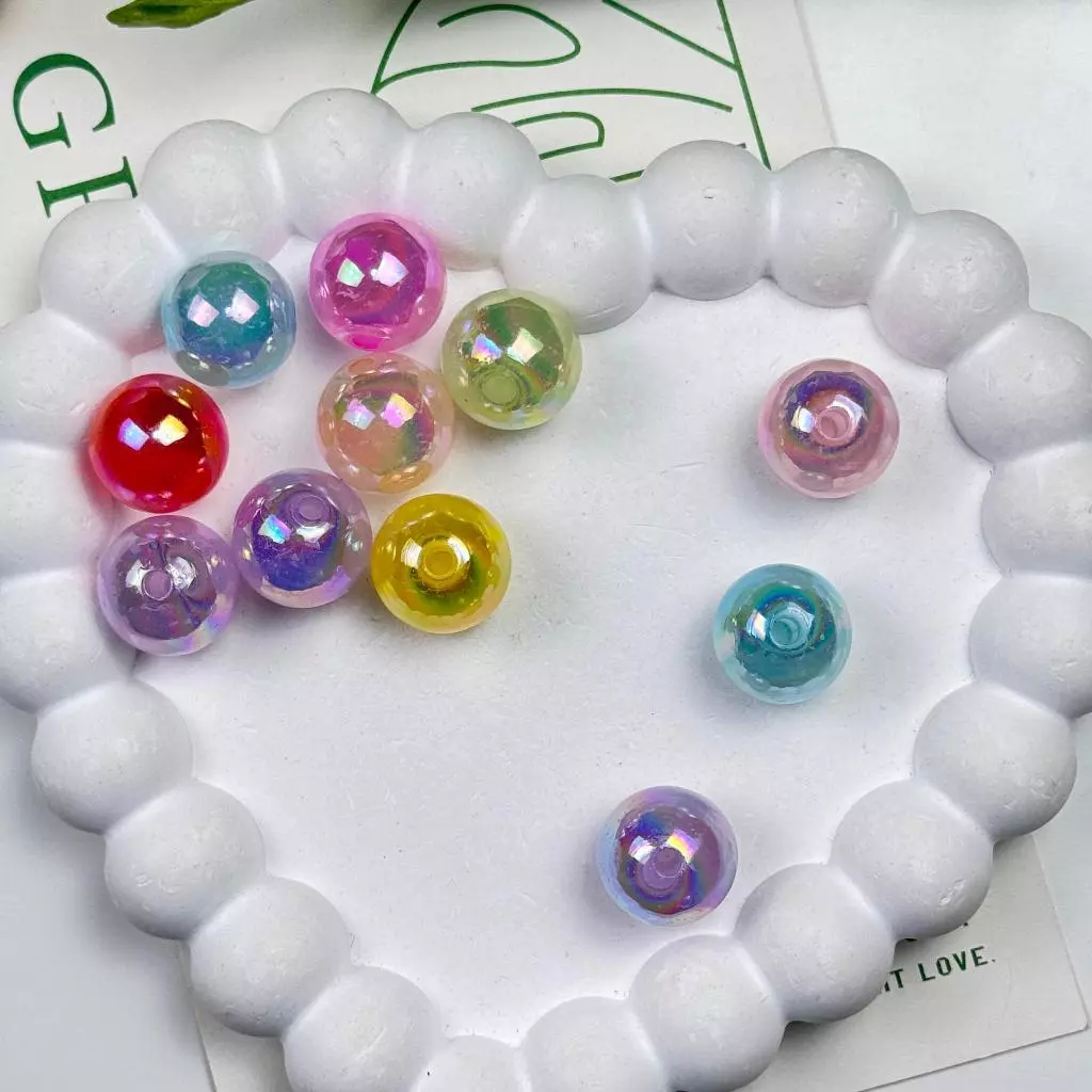 ลูกปัดกลม เม็ดเล็ก เม็ดใหญ่ 6/8/10/12/14/16 mm. diy ชุด 20 และ 40 กรัม
