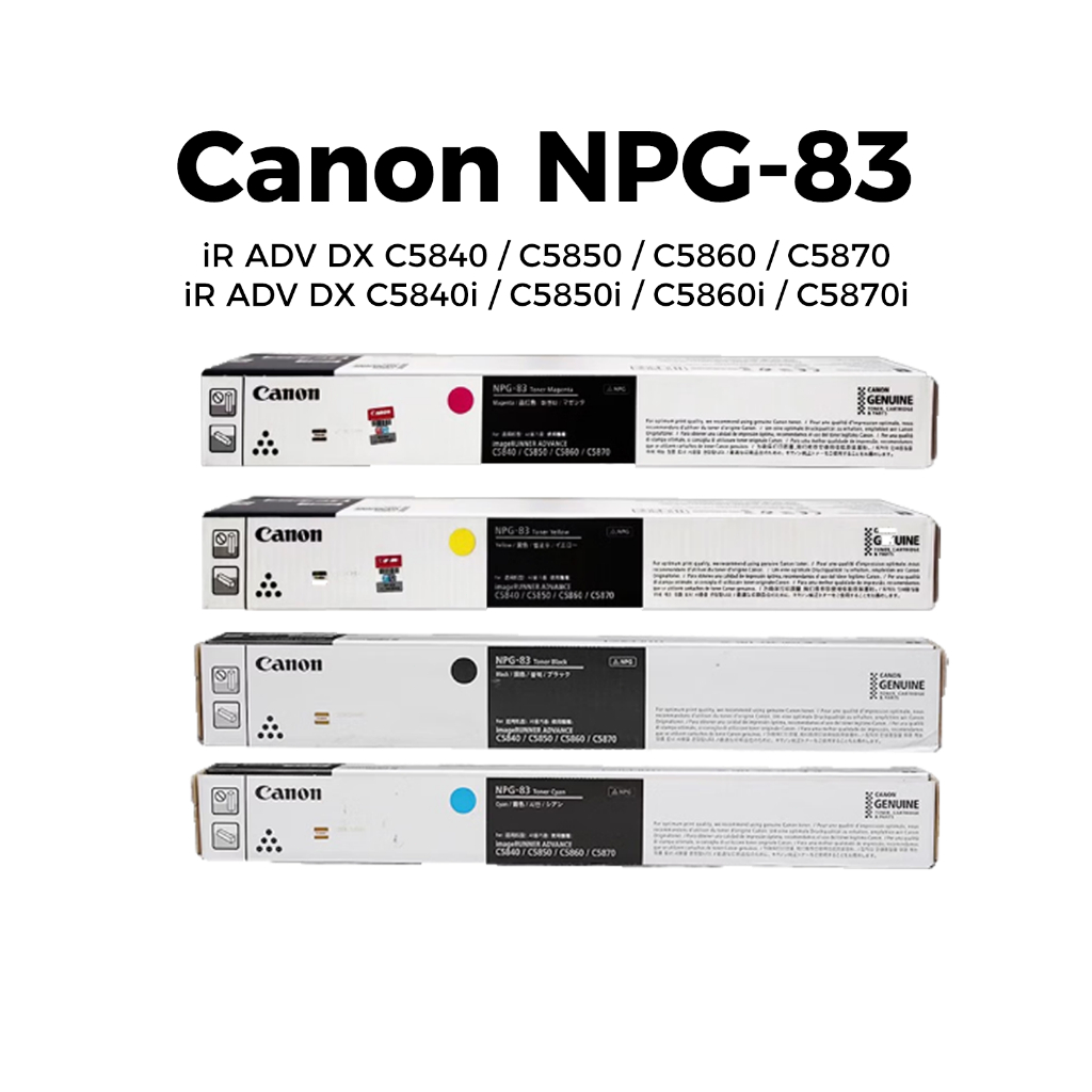 ผงหมึกเกรดพรีเมียม TONE MART NPG-83 รองรับเครื่อง iR ADV DX C5840/C5850/C5860/C5870/C5840i/C5850i/C5