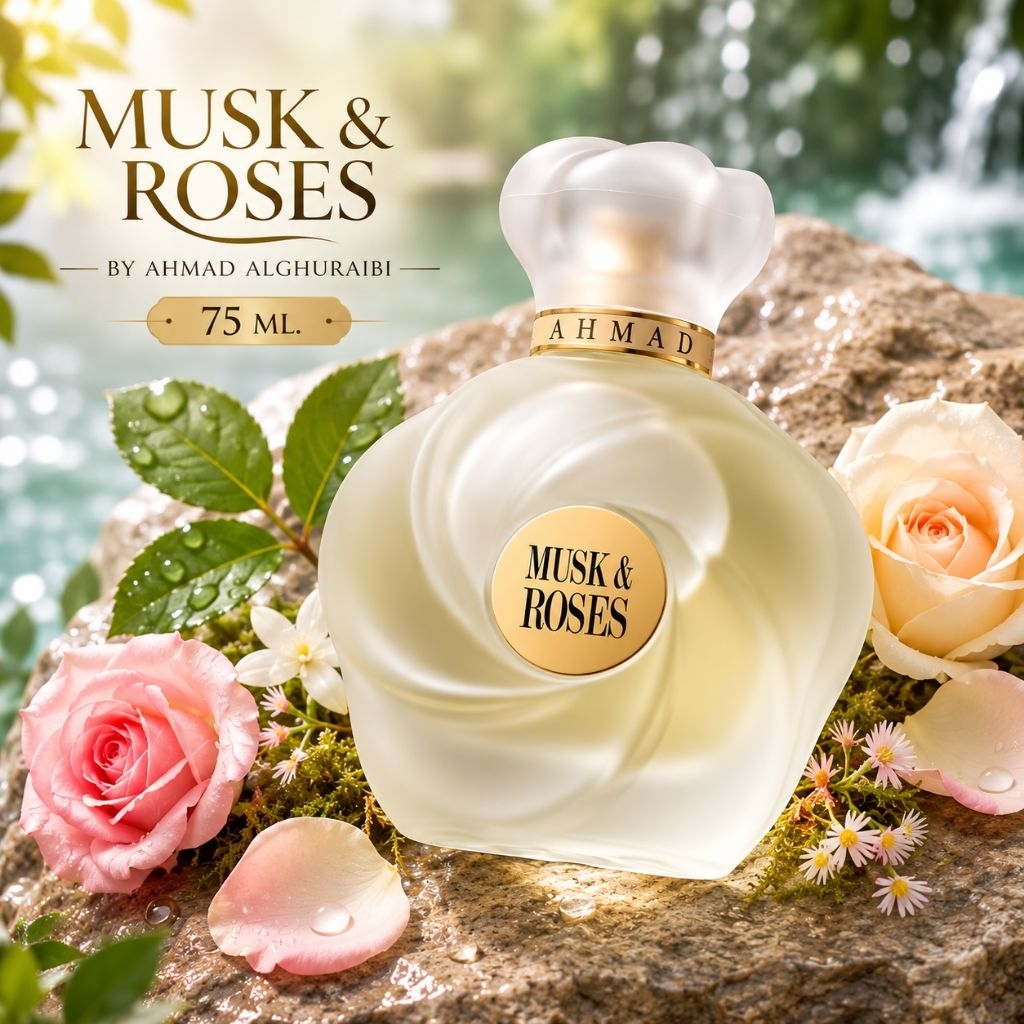 MUSK Roses Exrait De Perfum By Ahmad 75 ml ของแท้💯