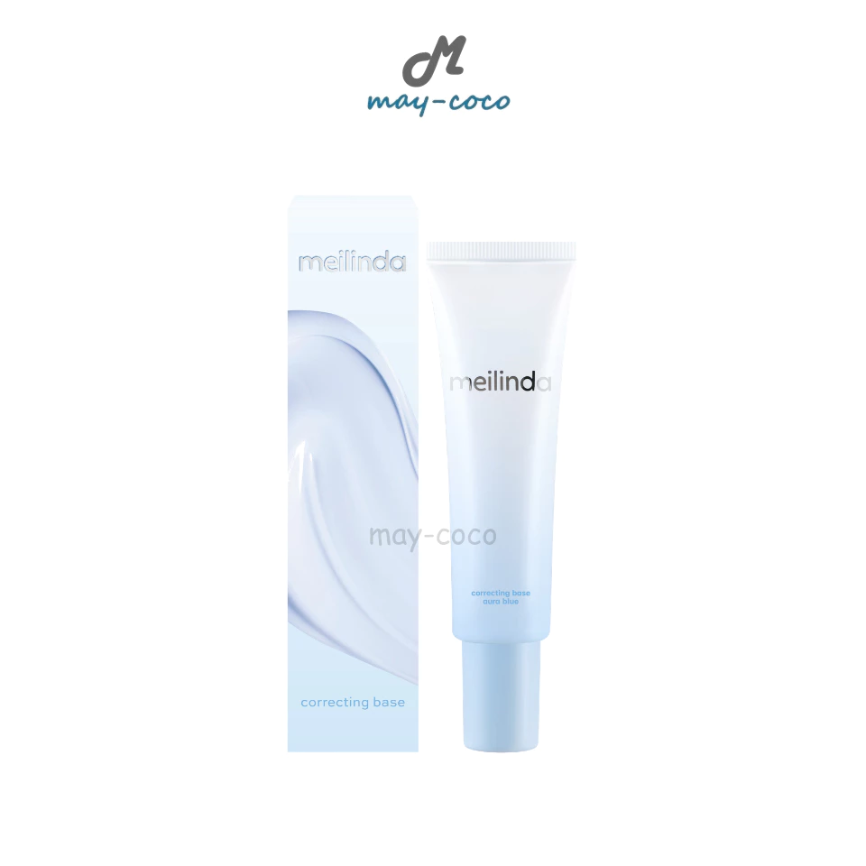 ถูก/แท้/มีไลฟ์ (หลอด) เบส MEILINDA Correcting Base เบสฟ้า ปรับสีผิว ล็อคเมคอัพ ผิวกระจ่างใส ผิวไบร์ท มีออร่า ติดทน