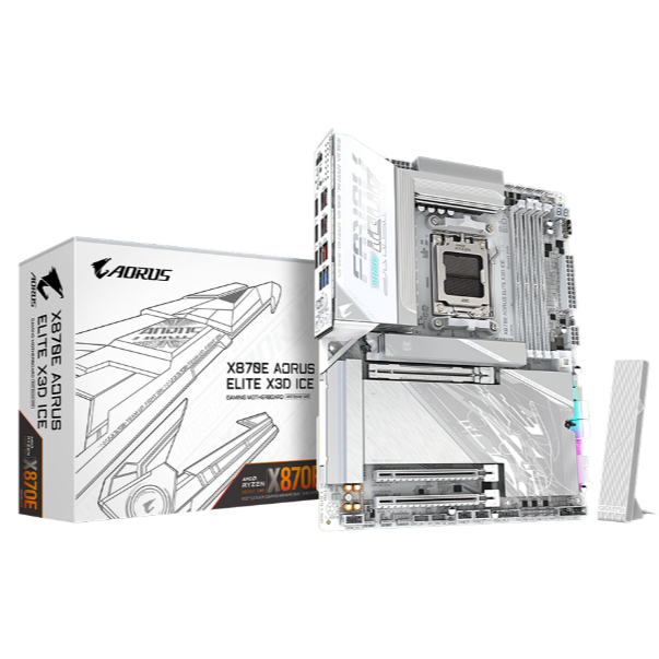 GIGABYTE X870E AORUS ELITE X3D ICE - AMD SOCKET AM5 DDR5 ATX