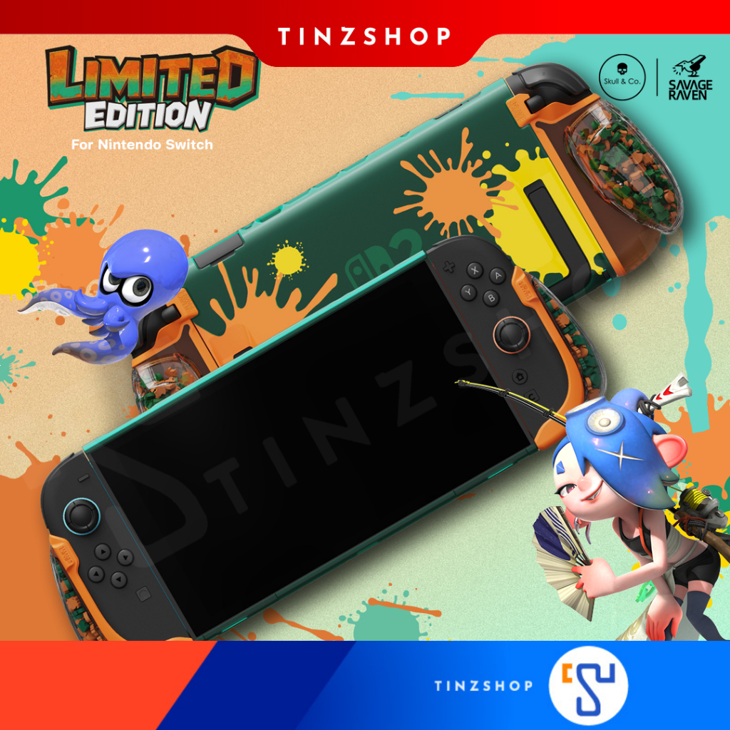 [ส่งด่วน] Fission Grip Splatoon Riders Limited Edition Savage Raven by Skull & Co. ของแท้ มีประกัน (3SBSVTW001)