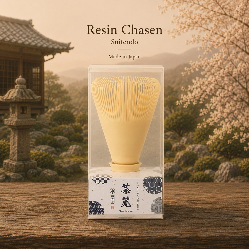 (สินค้าพร้อมส่ง) แปรงชงมัทฉะ Suitendo แบบเรซิ่น Resin Chasen for Matcha ของแท้ 100% จากญี่ปุ่น