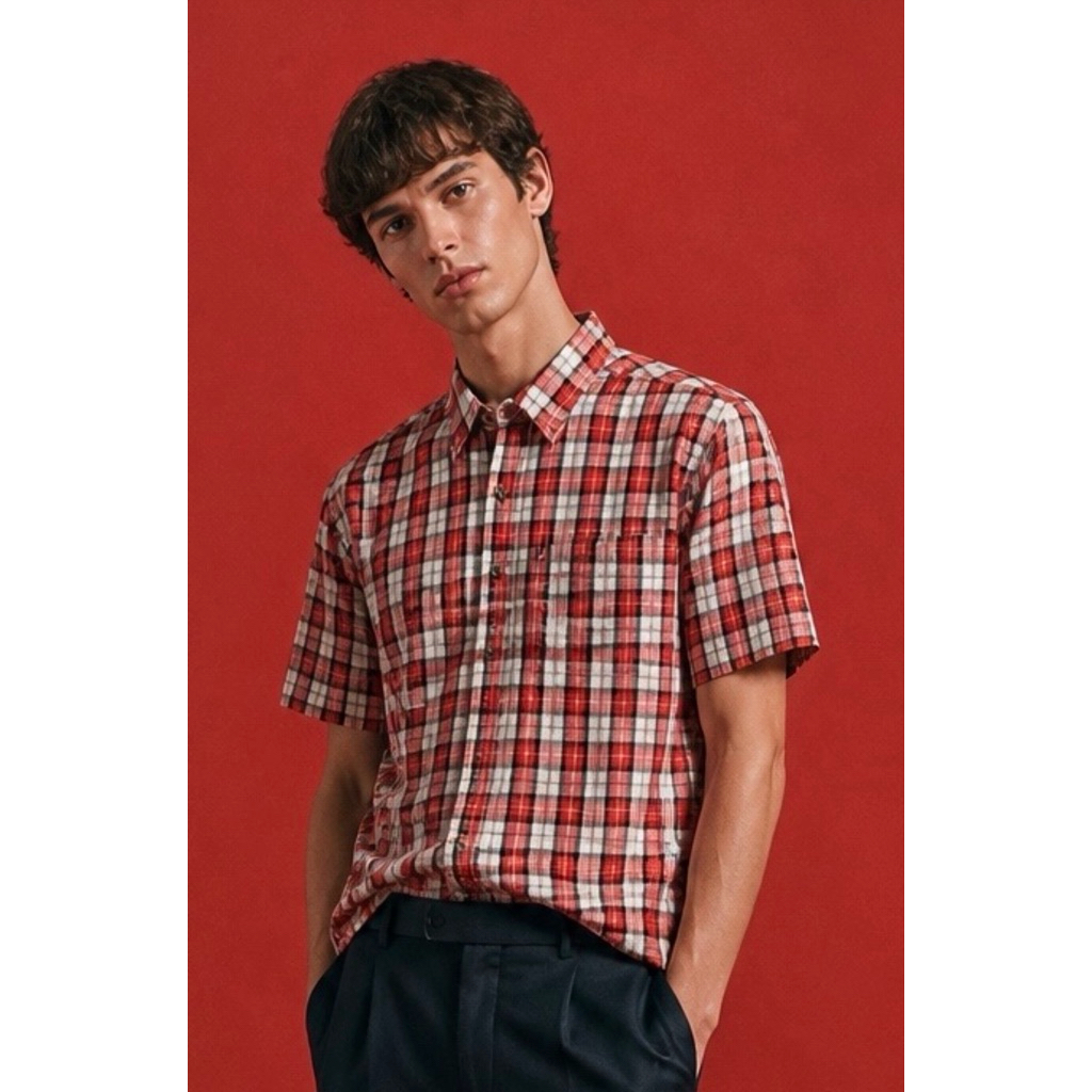 แขนสั้น เสื้อตัดอ้อย S - 2XL