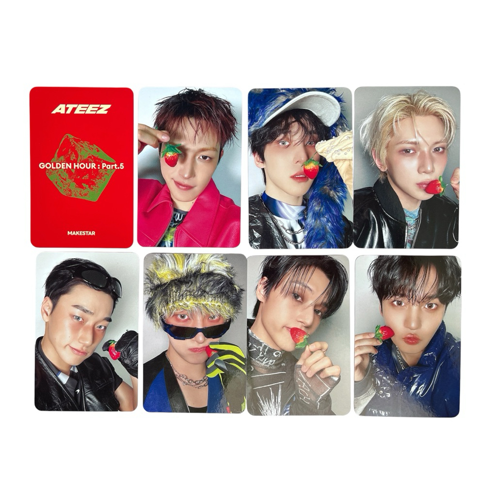 การ์ด POB ATEEZ [MAKESTAR] strawberry ver.