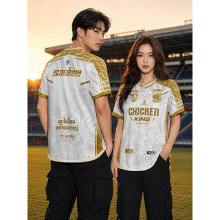 เสื้อกีฬาแขนสั้น ราชาไก่ชน 🐓 ผ้าไมโครสปอร์ต ใส่ได้ทั้งผู้หญิงและผู้ชาย