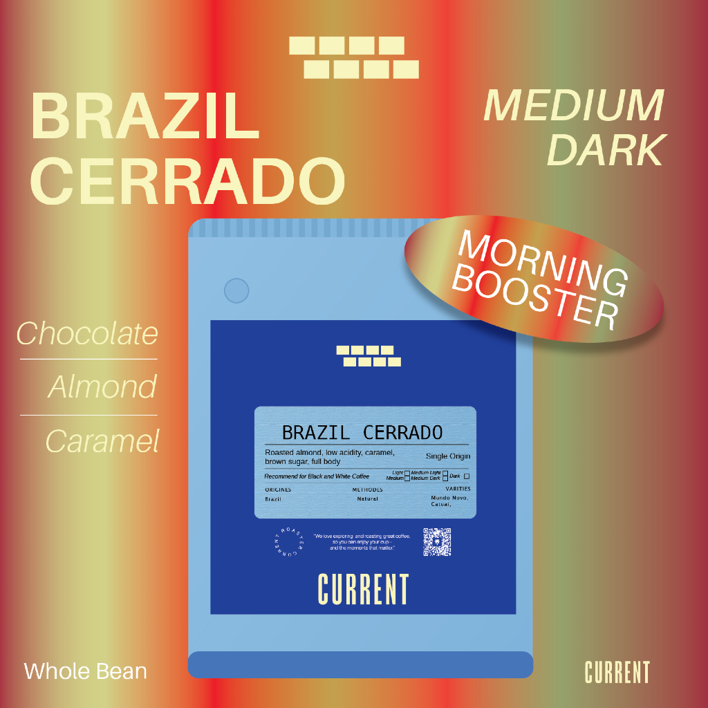 [SINGLE] Brazil Cerrado Fine Cup SC 17/18 เมล็ดกาแฟบราซิลเซอราโด้ โทนช็อกโกแลต นัตตี้ คาราเมล อัลมอนด์ [แนะนำ]