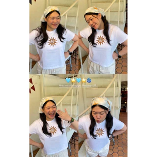 sunnyroll - SNR Logo tee เสื้อทรง Baby tee