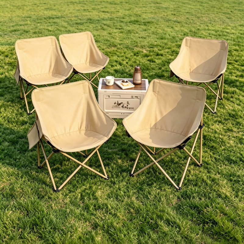 เก้าอี้แคมป์ปิ้งพับได้ Camping Chair น้ำหนักเบา พกพาสะดวก เก้าอี้สนามสำหรับปิกนิกและแคมป์ปิ้ง