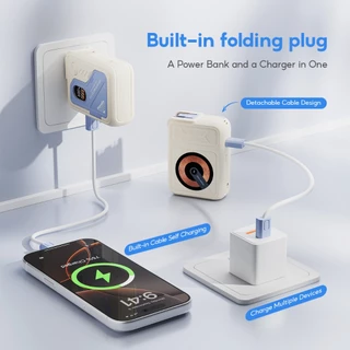 [CCC ส่งด่วน] Handin พาวเวอร์แบงค์แม่เหล็ก Magnetic Powerbank ชาร์จไร้สาย ชาร์จเร็ว Type C ขนาดเล็กพกพา ของแท้