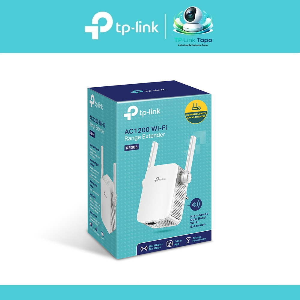 TP-LINK RE305 AC1200 WIFI REPEATER อุปกรณ์ขยายสัญญาณ WI-FI RANGE EXTENDER ประกันตลอดอายุการใช้งาน