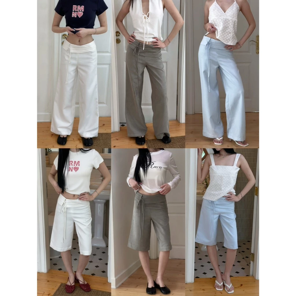 Roomry.n - Selena Pants กางเกงเอวต่ำทรงกระบอก