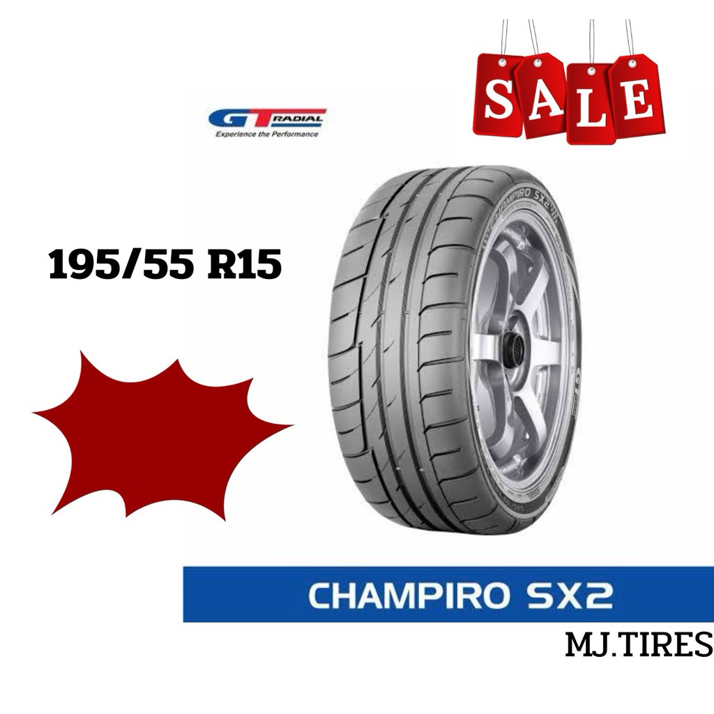 GT Radial รุ่น SX2 ขนาด 195/55R15 ยางใหม่ ปี 2026