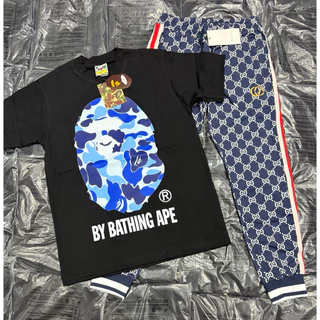 🔥ชุดเช็ทกางเกงขายาวเสื้อยืดแขนสั้นราคาพิเศษ🔥