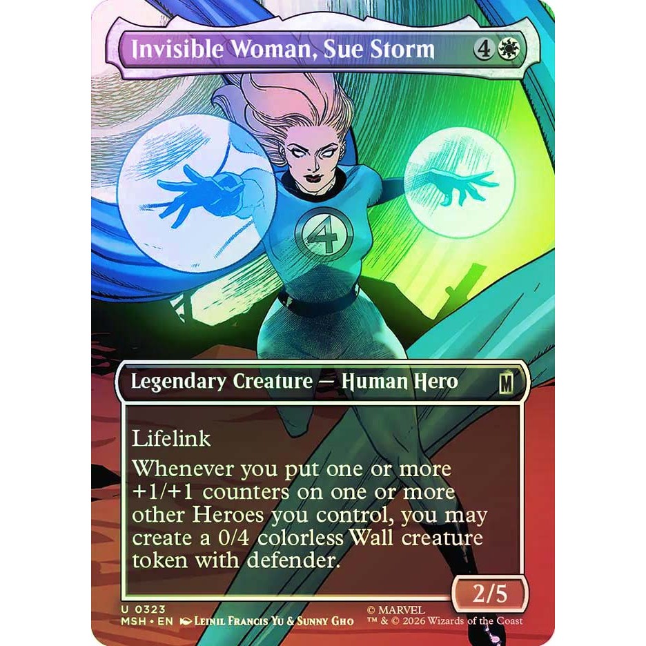 MTG - Magic The Gathering - Marvel Super Heroes - Invisible Woman, Sue Storm - Near Mint - Foil
