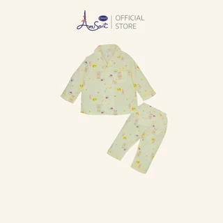 AMUSANT ชุดนอนเด็กเสื้อแขนยาว กางเกงขายาว ผ้าโพลี100% สำหรับอายุ 1 ขวบ - 10 ขวบ EH1N52