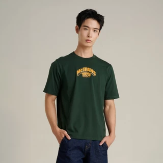 Mc JEANS (แม็คยีนส์) Online Exclusive เสื้อยืดผู้ชาย เสื้อยืดแขนสั้น ทรงเรกูลาร์ มีให้เลือก 6 สี MTSPD74