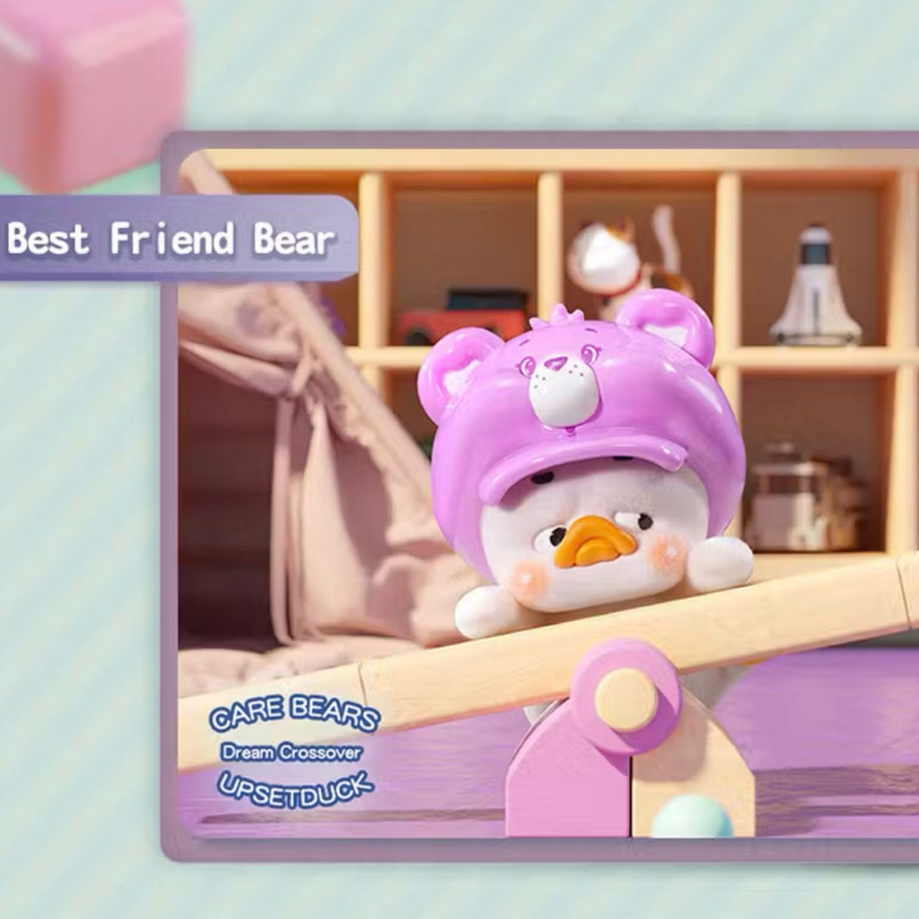 🌈เลือกตัวได้ 💕🐥UPSETDUCK x Care Bears V.1 / V.2 / Hippers 🐻พวงกุญแจ ตุ๊กตา เกาะโทรศัพท์ 🌸⭐️