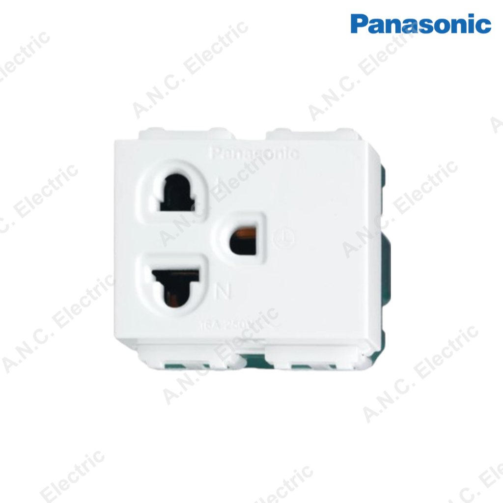 Panasonic ปลั๊กกราวด์เดี่ยว เต้ารับมีกราวด์ พานาโซนิค รุ่น WEG 1191 K