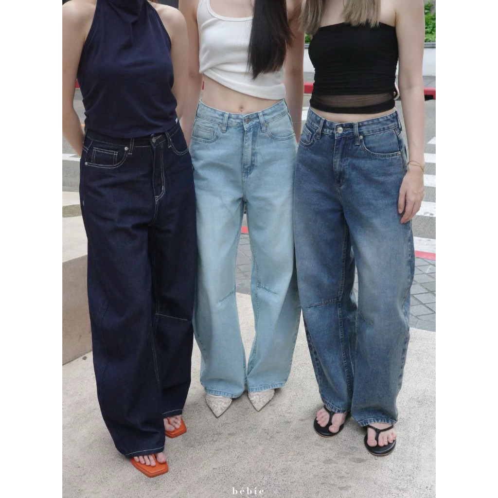 bebie jeans | Flo Barrel Jeans กางเกงยีนส์