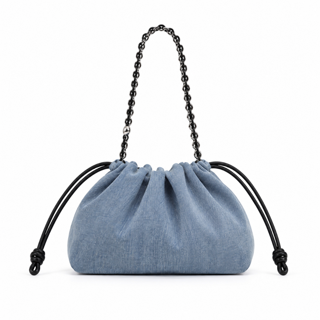 MICCO Denim Drawstring Bag 3332-1