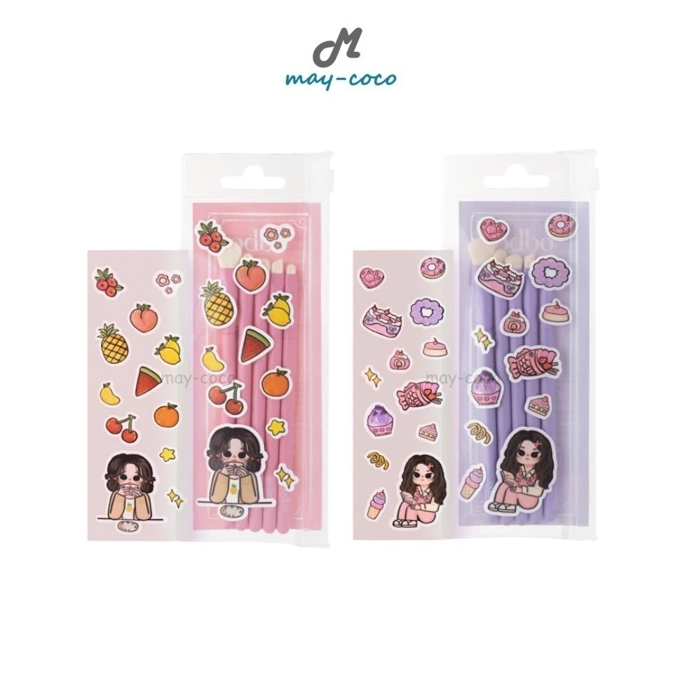 ถูก/แท้/มีไลฟ์ เซตแปรง แต่งตา ODBO Special Brush Set (Eyes Ver.) แปรงแต่งตา แปรง ขนนุ่ม สีสวย น่ารัก แถมสติ๊กเกอร์