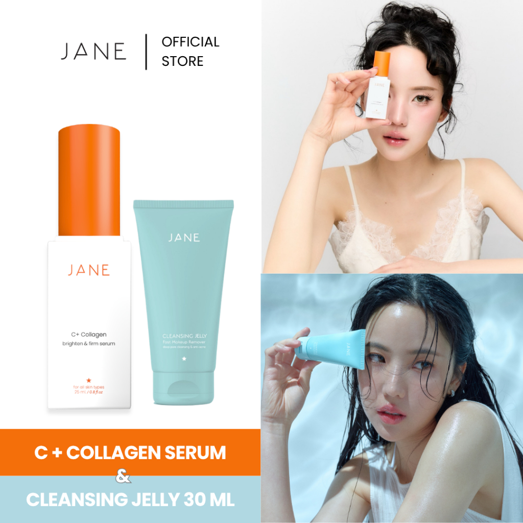 [เซตคู่ 2 ชิ้น ] Jane Serum Collagen C+ (25 ml) 1 ชิ้น & Cle