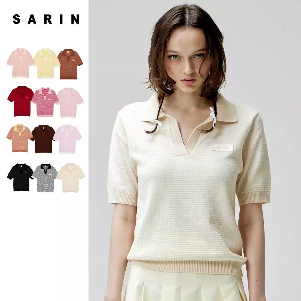 SARIN A Dream knitwear นิตแวร์ เสื้อถักสำหรับฤดูร้อน ทอลายแบบพิเศษ