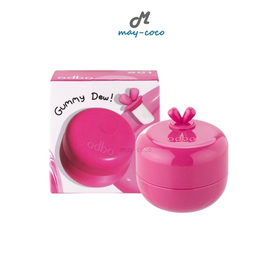 ถูก/แท้/มีไลฟ์ ลิป ODBO Gummy Dew Jelly Pot ลิปพอตกัมมี่เจลลี่ บาล์มเนื้อเจลลี่ นุ่ม ฉ่ำวาว ฉ่ำโกลว์ แก้มใส