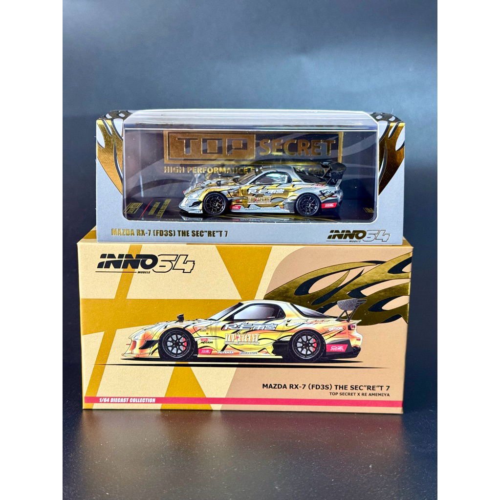 inno64 Chase Car Mazda Rx-7 FD3S The Sec"re"t 7 Top Secret X Re Amemiya รถพี่Beer Baiyoke