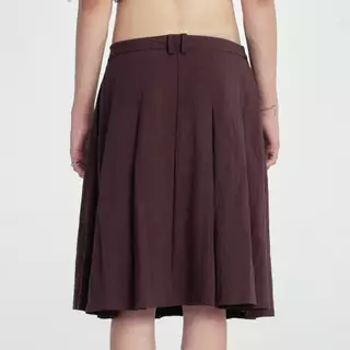 Fundamental Mitr x YVIS Box Pleated Midi Skirt