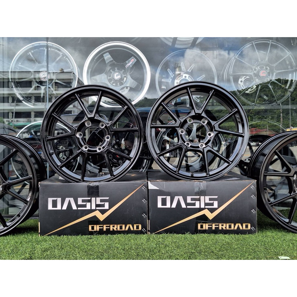 ล้อแม็กซ์ oasis Tc005 ขอบ 18 8.5 หกรู 6/139 ดำเงา สวย สปอร์ต มี สไตล์ เบาทนทาน รับประกัน 5 ปี ราคาต่