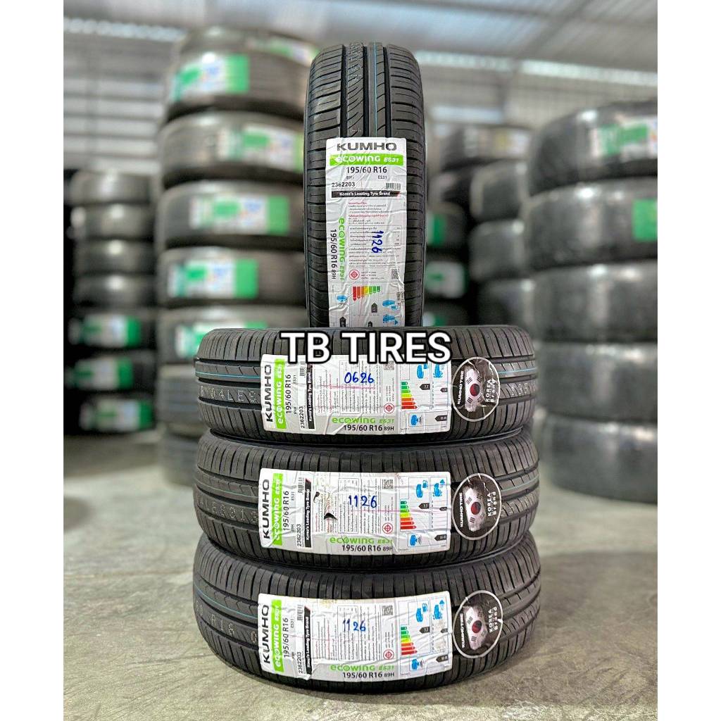 ยางรถยนต์ 195/60R16 ECOWING ES31 89H - VN // KUMHO (ยางใหม่ปี 2026)