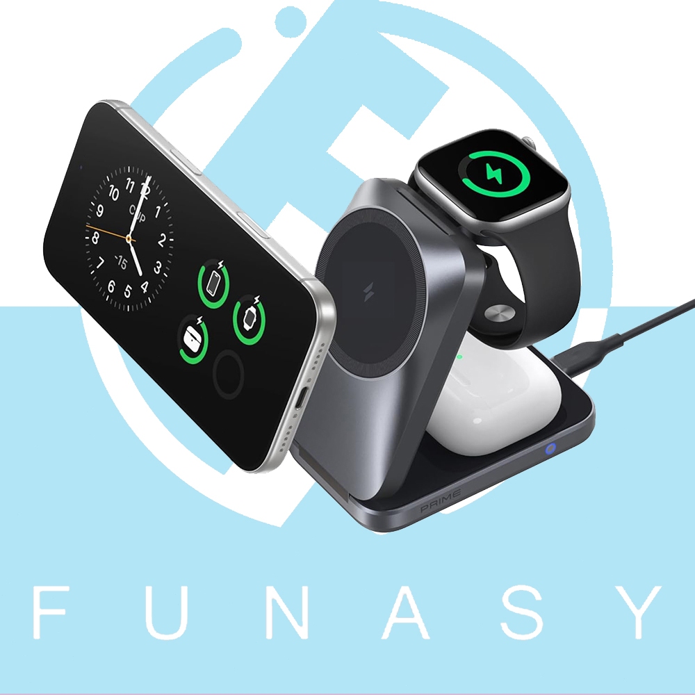 Anker 25W ไร้สายชาร์จเร็วสามพับอากาศเย็นชาร์จแบบไร้สาย
