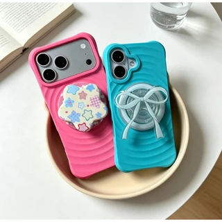 Ripple เคสกันกระแทก ชาร์จได้ ดีไซส์สวยหรู pop up แม่เหล็ก สำหรับ for iPhone17/pro/max 16/pro/max 15/pro/max 11 13 i17