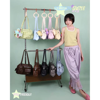 8anglesshop: Medium Sway 🏸 กระเป๋าทรง Cargo 13.5 นิ้ว มีสายยาว ใส่Ipadได้ หนังกันน้ำ กันรอย ✨ E008