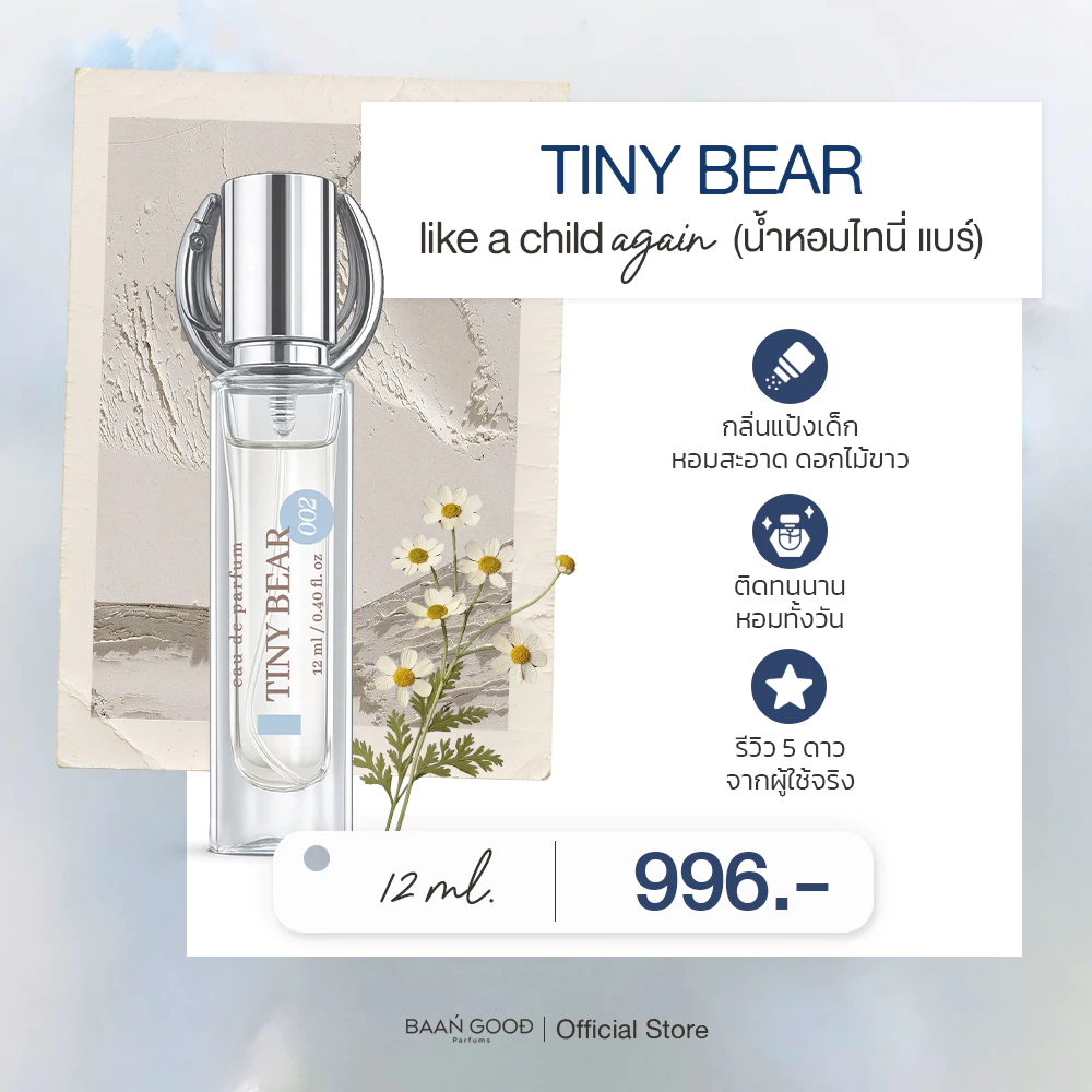 ( พร้อมส่ง ) Tester TinyBear 12 ml. น้ำหอมกลิ่นหมาเด็ก 🔥กดก่อนเที่ยงส่งทันที🔥