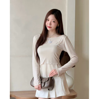 Carine Set : ชุดเซ็ท 2 ชิ้นผ้าบางซีทรู Longsaidoo_