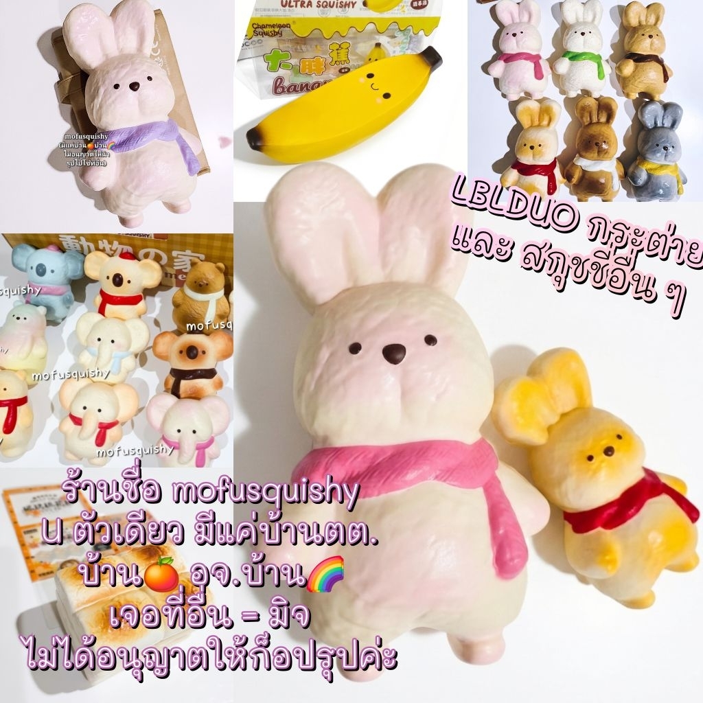 (พร้อมส่งใน1-3 DAYS)LBLDUO กระต่ายแท้💯 กล้วยยักษ์Hachimi Zoey CS squishy จุ่มสกุชชี่ใช้โค้ด30%ได้ แท