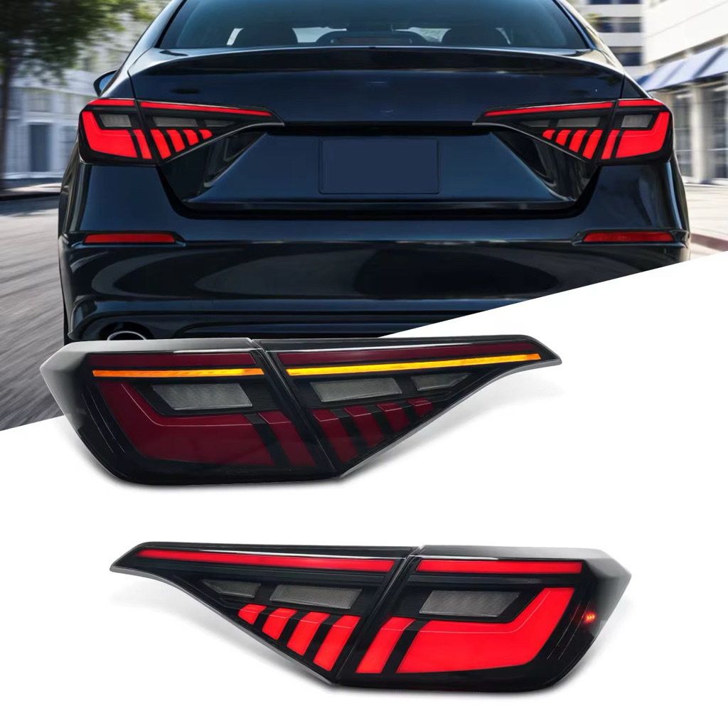 Honda Civic Gen11 Rear lights - Smoked. ไฟแต่ง Civic Fe รุ่น EL+ ขึ้นไป ทรง Smoked