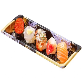 [แพ็ก50ชุด]กล่องซูชิ ถาดซูชิ อาหารญี่ปุ่น เบอร์2 ถาดใส่เนื้อ Sashimi รหัส1102
