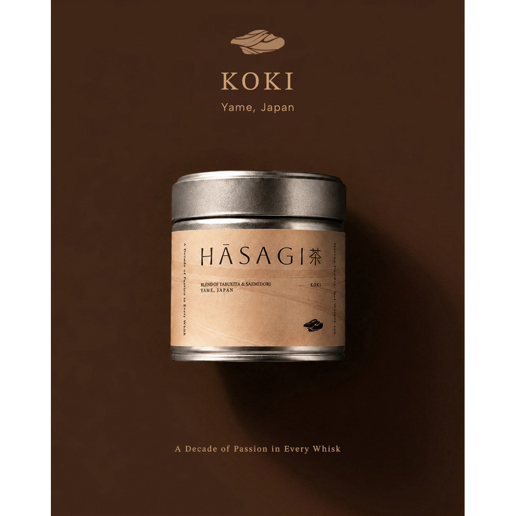 HASAGI - KOKI (Blend of Yabukita & Saemidori), Yame, Japan - Matcha Powder ผงมัทฉะ โกกิ แบรนด์ ฮาซากิ