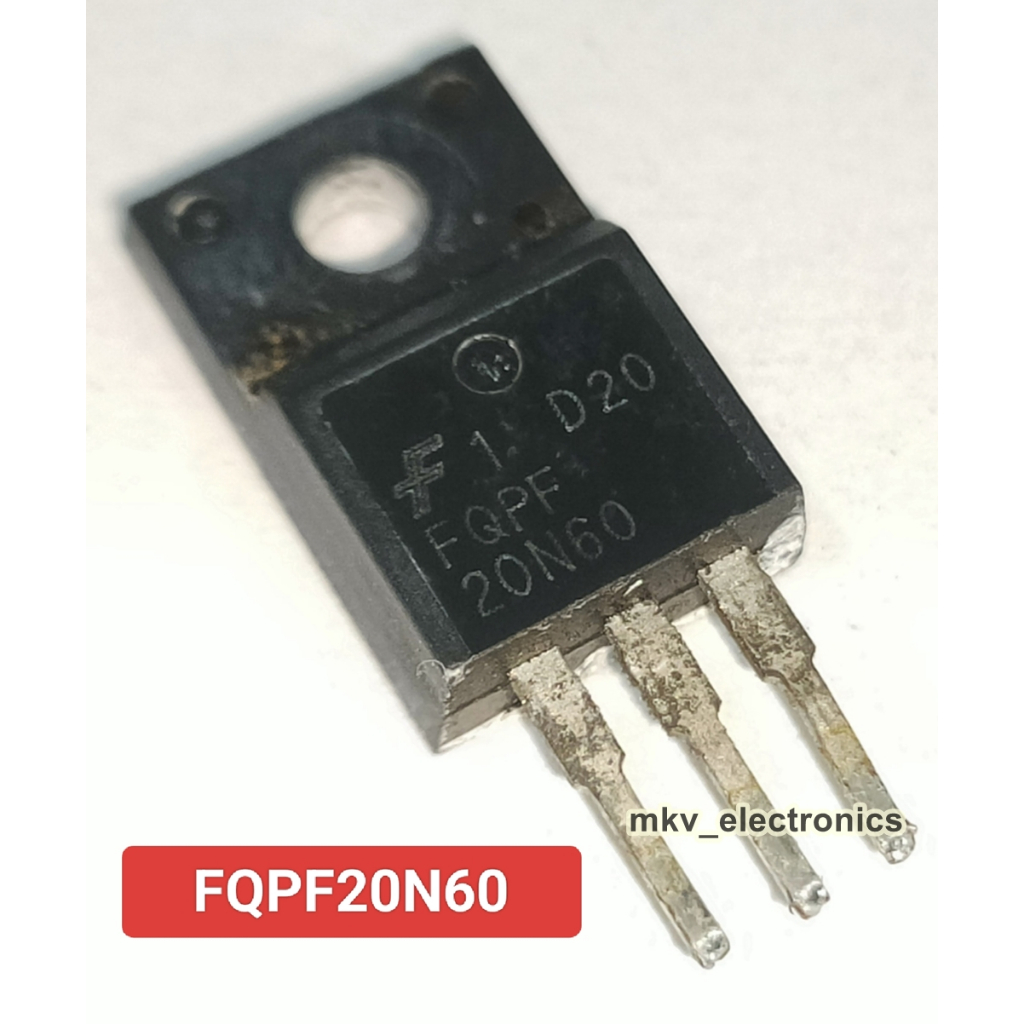 FQPF20N60 , 20N60 MOSFET มอสเฟต N-CH 20A 600V มือสอง รหัสสินค้า M00230