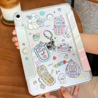 🌟Gen11เคส ipad ลายการ์ตูน รุ่นเคสแม่เหล็ก เคสไอแพด แกนY มีปกรัด สำหรับไอแพดMini6/7 Air3/4/5/6/7 Gen7/8/9/10 Pro10.5/11