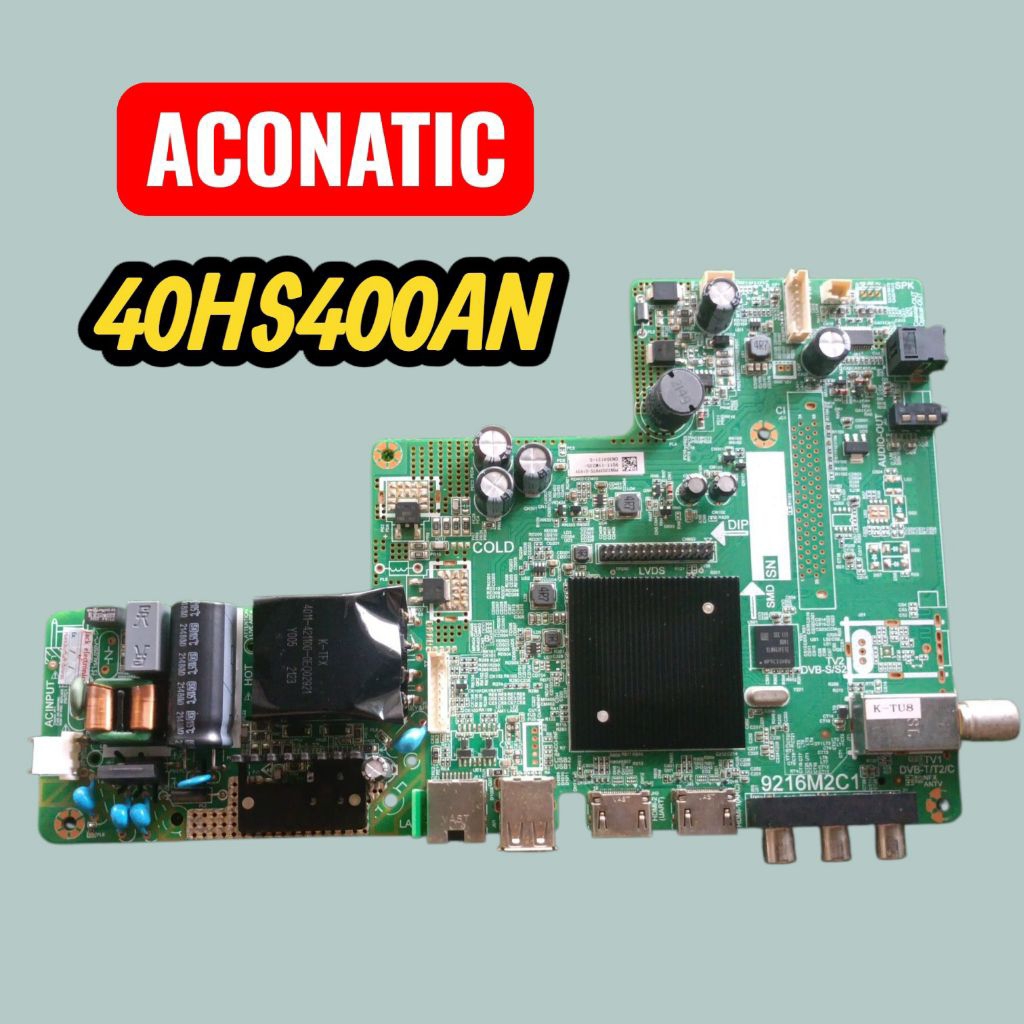 บอร์ดทีวี aconatic 40 นิ้วรุ่น 40 HS 400AN แท้ถอด